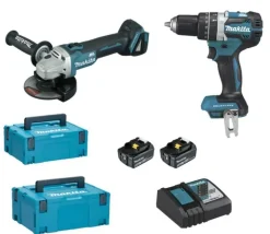 MAKITA ZESTAW 18V DLX2210TJ1 (DHP484Z+DGA506Z) 2x5,0Ah