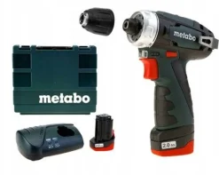 METABO WIERTARKO-WKRĘTARKA 10,8V 34/17Nm 2x2,0Ah WALIZKA POWERMAXX BS BASIC