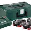 METABO ZESTAW AKUMULATORÓW 3 x 5.5Ah LIHD + ŁADOWARKA ASC 30-36 V + WALIZKA METALOC