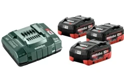 METABO ZESTAW AKUMULATORÓW 3 x 5.5Ah LIHD + ŁADOWARKA ASC 145