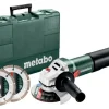 METABO.SZLIFIERKA KĄT.125 /WEQ 1400-125 +2 TARCZE DIAMENTOWE WALIZKA