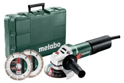 METABO.SZLIFIERKA KĄT.125 /WEQ 1400-125 +2 TARCZE DIAMENTOWE WALIZKA
