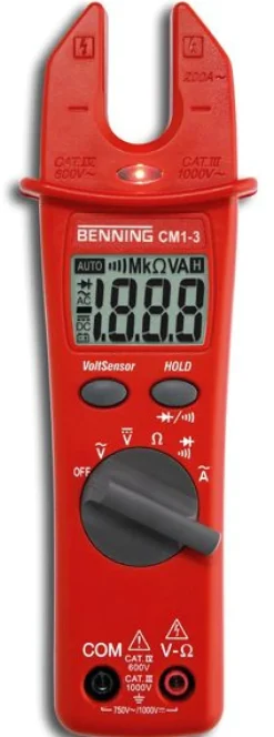 Miernik prądu BENNING CM 1-3 cęgowy z akcesoriami