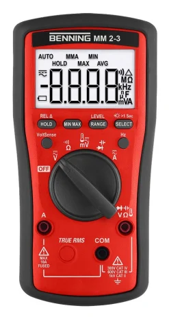 Miernik uniwersalny BENNING MM 2-3, cyfrowy z akcesoriami