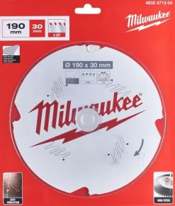 MILWAUKEE PIŁA TARCZOWA 190x30x1,8x4z CEMENT WŁÓKNISTY