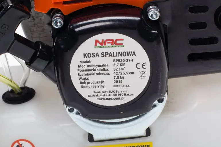 NAC KOSA SPALINOWA 51,2cc 2,7Nm