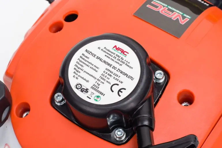 NAC NOŻYCE DO ŻYWOPŁOTU SPALINOWE 22,5cc 60cm