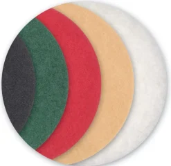 PADY średnie matujące CZERWONE do MENZER ESM 406 25 mm (5 szt.)