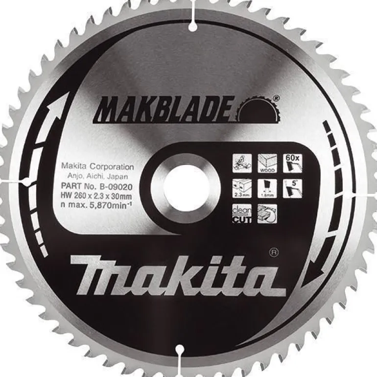 PIŁA TARCZOWA DO DREWNA 216x30mm 40-ZĘBY MAKBLADE
