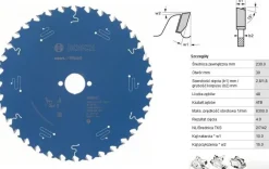 PIŁA TARCZOWA 230x30mm 48-ZĘBÓW EXPERT for WOOD, DO DREWNA