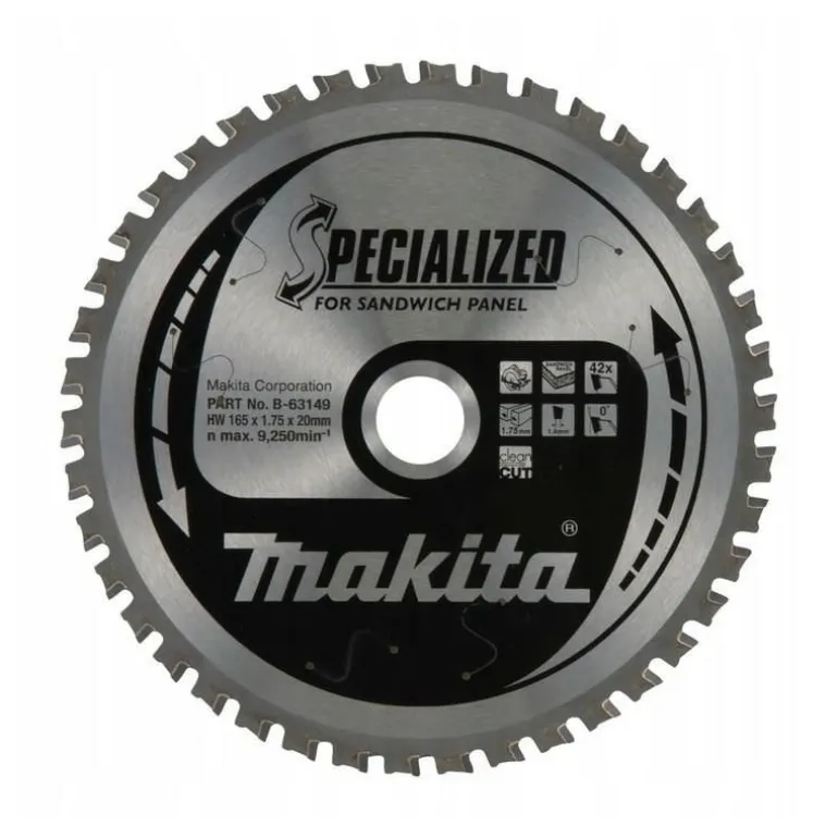 PIŁA TARCZOWA 160x20mm 42-ZĘBÓW PŁYTY WARSTWOWE