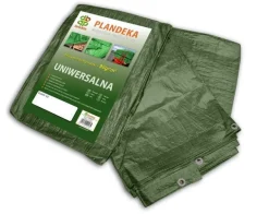 PLANDEKA WZMOCNIONA ZIELONA 90g 10 x 15m BRADAS