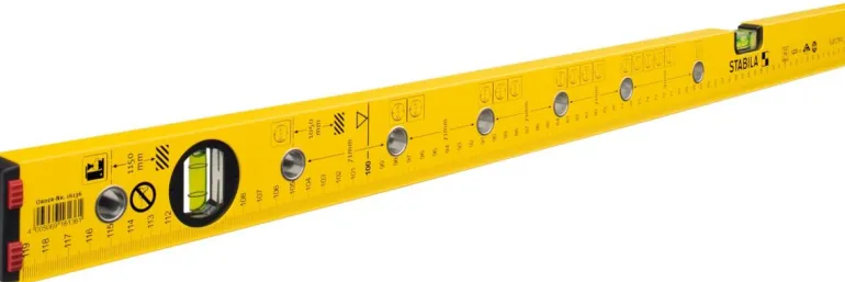 Poziomica Stabila seria 70, 120 cm, z otworami do znakowania