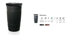PROSPERPLAST POJEMNIK NA DESZCZÓWKĘ WOODCAN CZARNY 265L