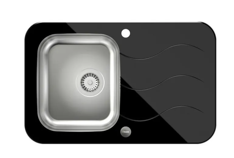 QUADRON Glen 211 HardQ komora stalowa z czarnym blatem szklanym