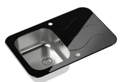 QUADRON Glen 211 HardQ komora stalowa z czarnym blatem szklanym