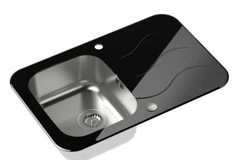 QUADRON Glen 211 HardQ komora stalowa z czarnym blatem szklanym