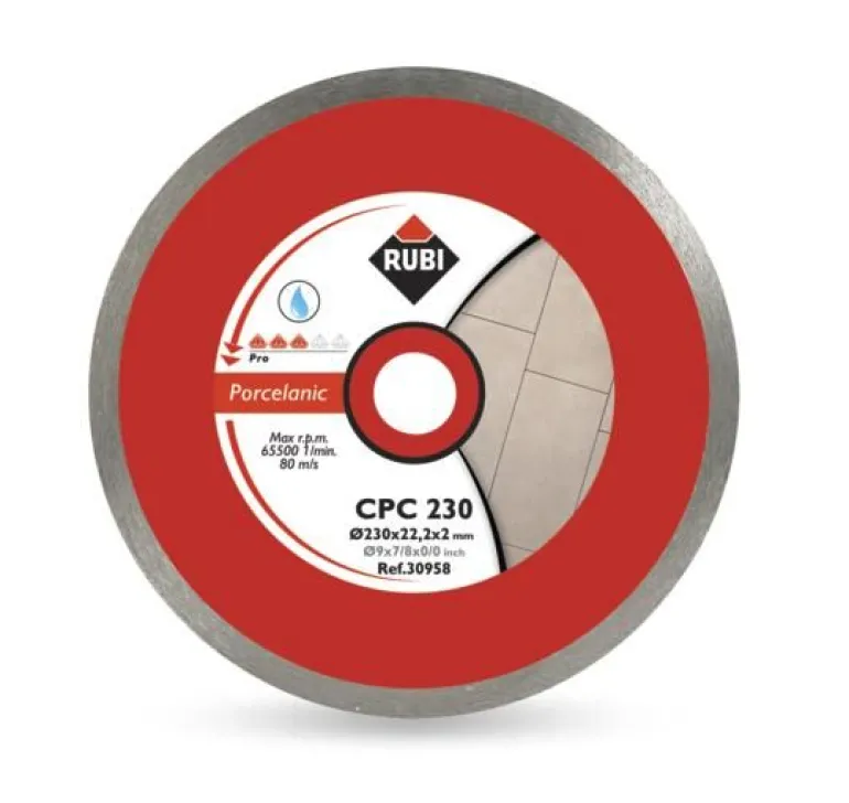 RUBI TARCZA DIAMENTOWA CPC 200 x 25,4mm PRO DO GRESU PORCELANOWEGO