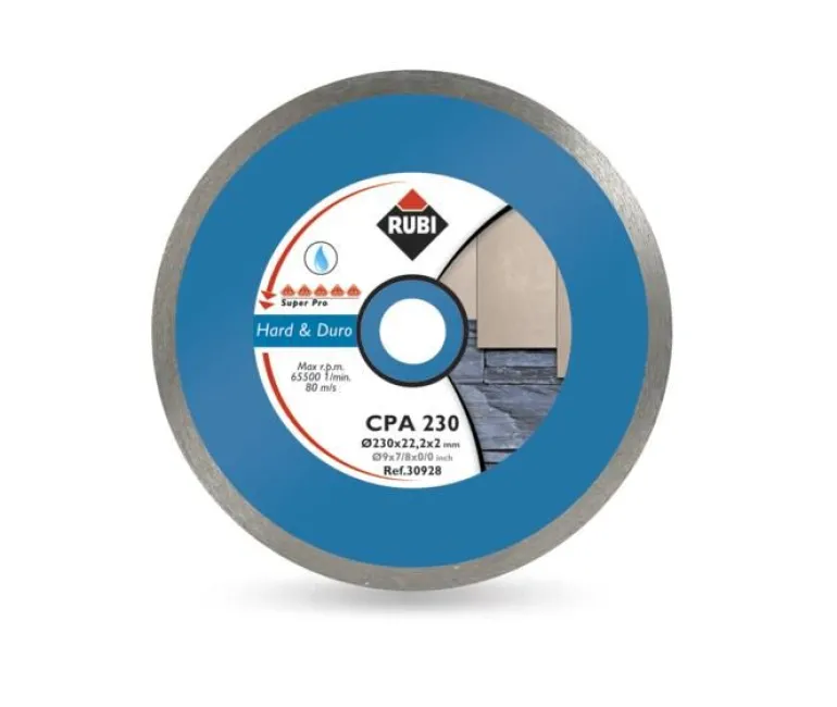 RUBI TARCZA DIAMENTOWA DO TWARDYCH MATERIAŁÓW CPA 250 x 25,4mm SUPERPRO