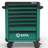 SATA WÓZEK WARSZTATOWY 7-SZUFLAD PRO ZIELONY 299cz.