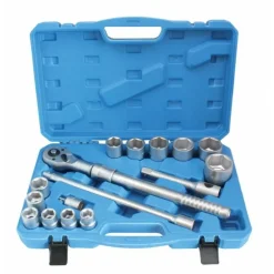 SATRA KOMPLET KLUCZY NASADOWYCH 6-KT Z GRZECHOTKĄ TELESKOPOWĄ 3/4” 16 EL