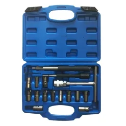 SATRA ZESTAW FREZÓW DO GNIAZD WTRYSKIWACZY 17szt.