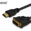 SAVIO KABEL 1,5M HDMI 19PIN MĘSKIE - DVI 18+1 MĘSKIE CL-10