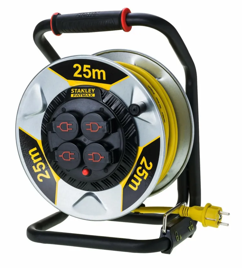 STANLEY PRZEDŁUŻACZ BĘBNOWY 25m 3x1,5mm 16A IP44