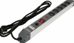 STHOR PRZEDŁUŻACZ / LISTWA PRZEPIĘCIOWA / PRZECIĄŻENIOWA 5-GNIAZD 3,0m ALUMINIOWA