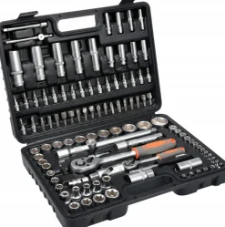 STHOR ZESTAW KLUCZY 108 ELEMENTÓW 1/2", 1/4" 58685