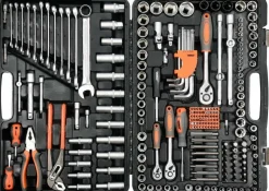 STHOR ZESTAW KLUCZY 225el 1/2"/3/8"/1/4"