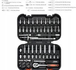 STHOR ZESTAW KLUCZY 1/4" 56el 58643