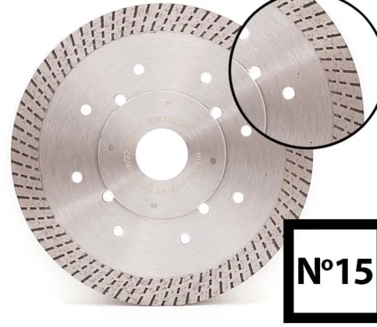 Tarcza diamentowa do płytek 230 x 25,4/22/10 ABRABORO N15 Turbo, profesjonalna