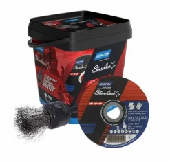 TARCZA DO PRZECINANIA NORTON STARLINE A60R 125x1.0x22.23 /100 sztuk +SZCZOTKA PĘDZELKOWA