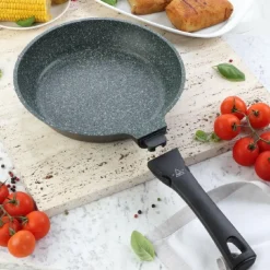 TIROSS PATELNIA GRANITOWA 24cm TS-1443 ODŁĄCZANA UCHWYT