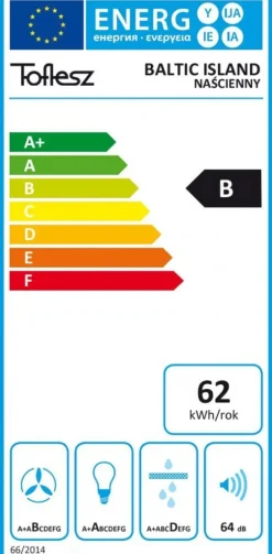 Toflesz OK-4 BALTIC NAŚCIENNY  CZARNY 40 CM MOCNIEJSZA TURBINA