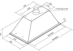 Toflesz OK-6 Linea Glass Czarny 60 Listwa LED