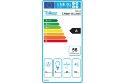 Toflesz OK-4 SANDY ISLAND BIAŁY 40 CM 850 m3/h