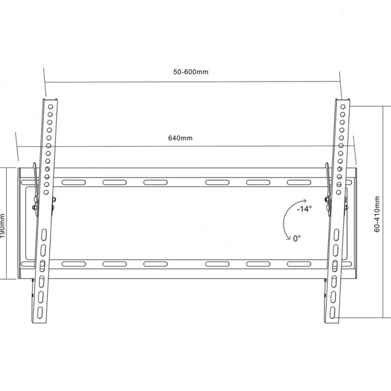Uchwyt TV 37-70 MC-605N vesa 600x400 55kg