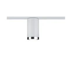 URail System Spot Tube LED GU10 230V Tube 1x6.5W Biały/chr Metal/Tworzywo sztuczne
