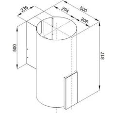 VDB Tube P Glass Black