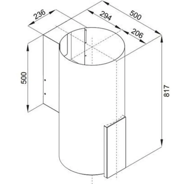 VDB Tube P Glass Black