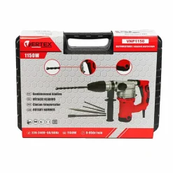 VERTEX MŁOT UDAR.SDS-PLUS 1150W/5J /3 WIERŁTA+2 DŁUTA+WALIZKA