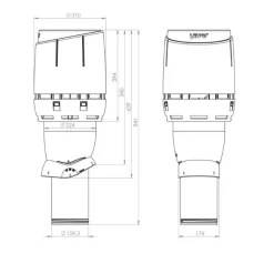 VILPE FLOW 160P/IS/500 CZARNY