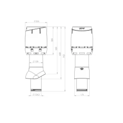 Vilpe FLOW 125P/IS/500 Czarny