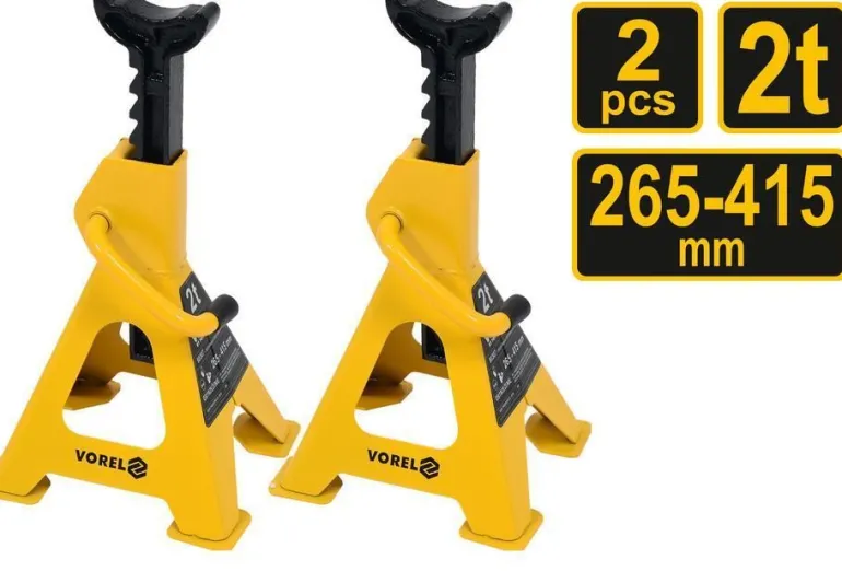 VOREL PODSTAWKI SAMOCHODOWE 2 SZTUKI 2T 265 - 415mm 80307