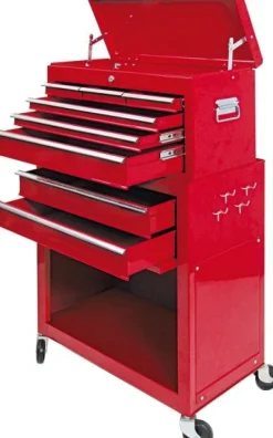 VOREL SZAFKA WARSZTATOWA DWUCZĘŚCIOWA NA KÓŁKACH 81830