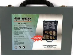 WIERTŁO METAL TYTAN KPL.170szt. /SILVER