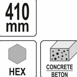 YATO DŁUTO SAMOSTRZĄCE Z UCHWYTEM HEX DO MŁOTÓW WYBURZENIOWYCH 410mm