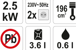 YATO GENERATOR PRĄDOTWÓRCZY 2,7KW AVR